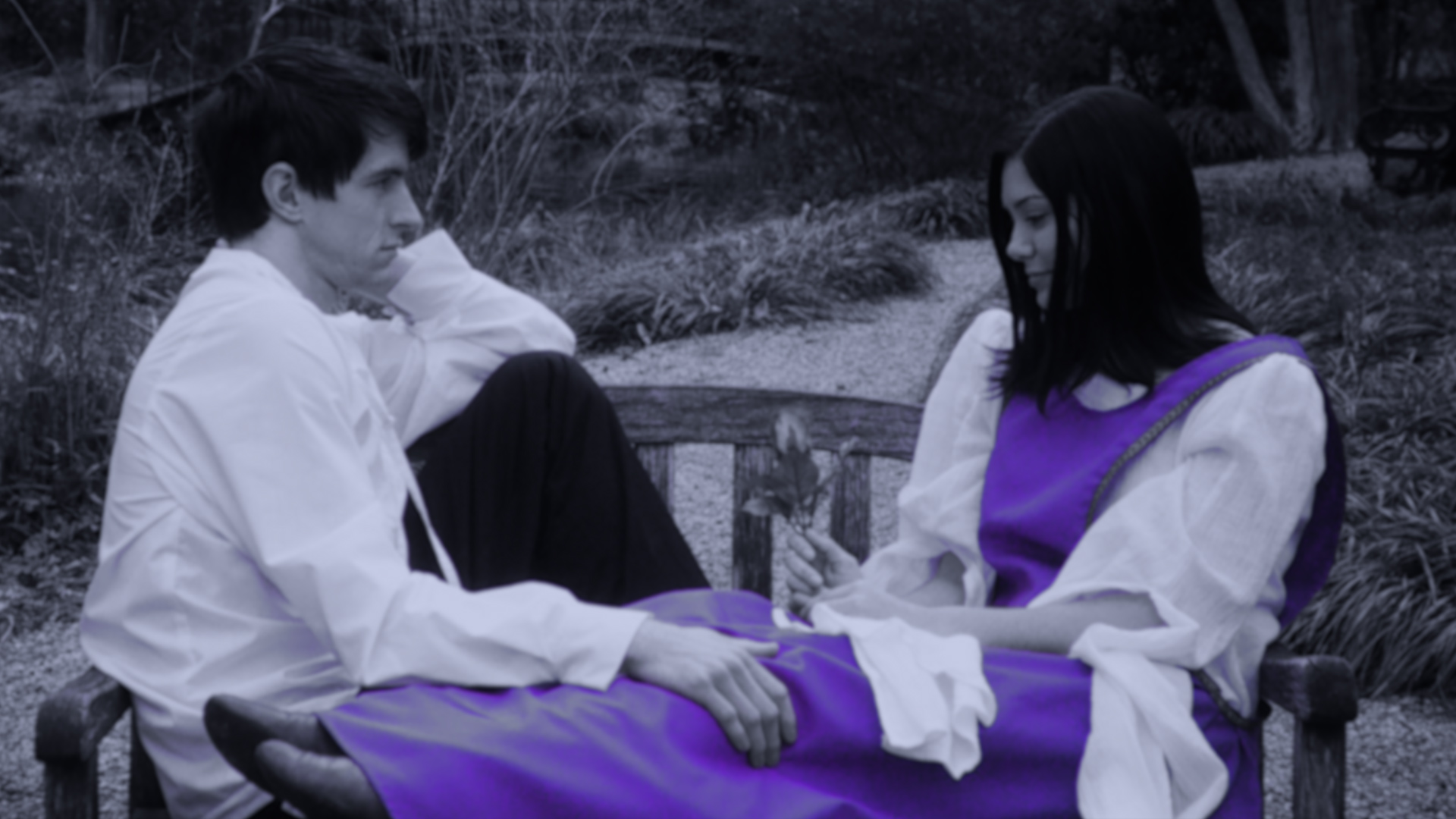 Beatrice and Giovanni, the two leads of Rappaccini's Daughter